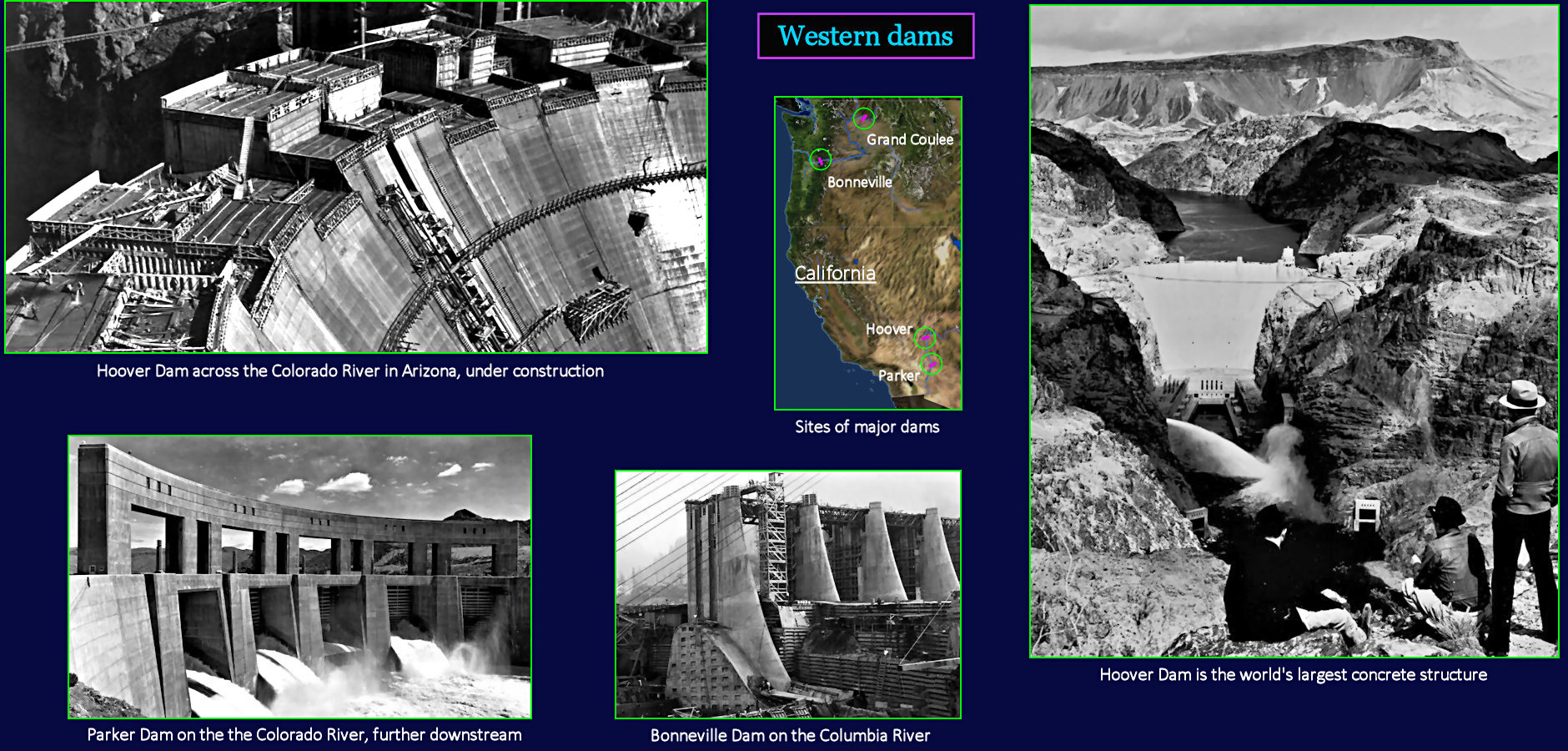 WPA: Concrete and Hoover Dam, 1930s